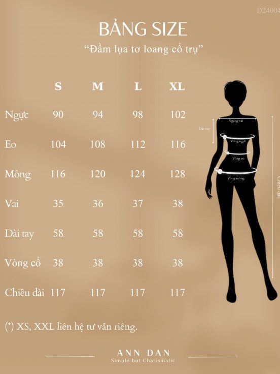 Silk Nhật loang cổ trụ kèm đai