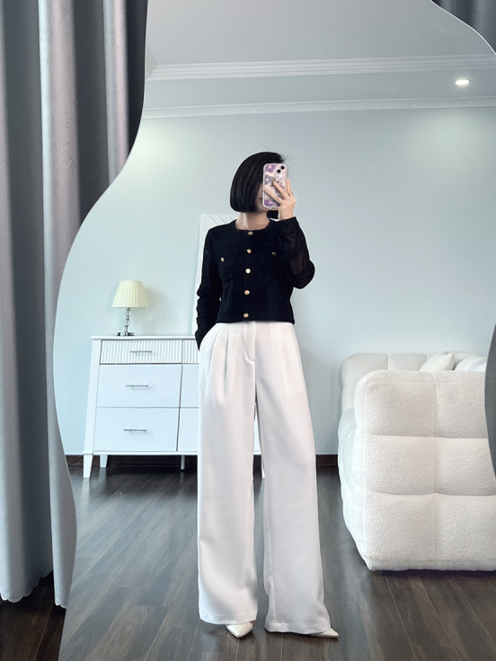 Quần tuyết mưa - Trắng