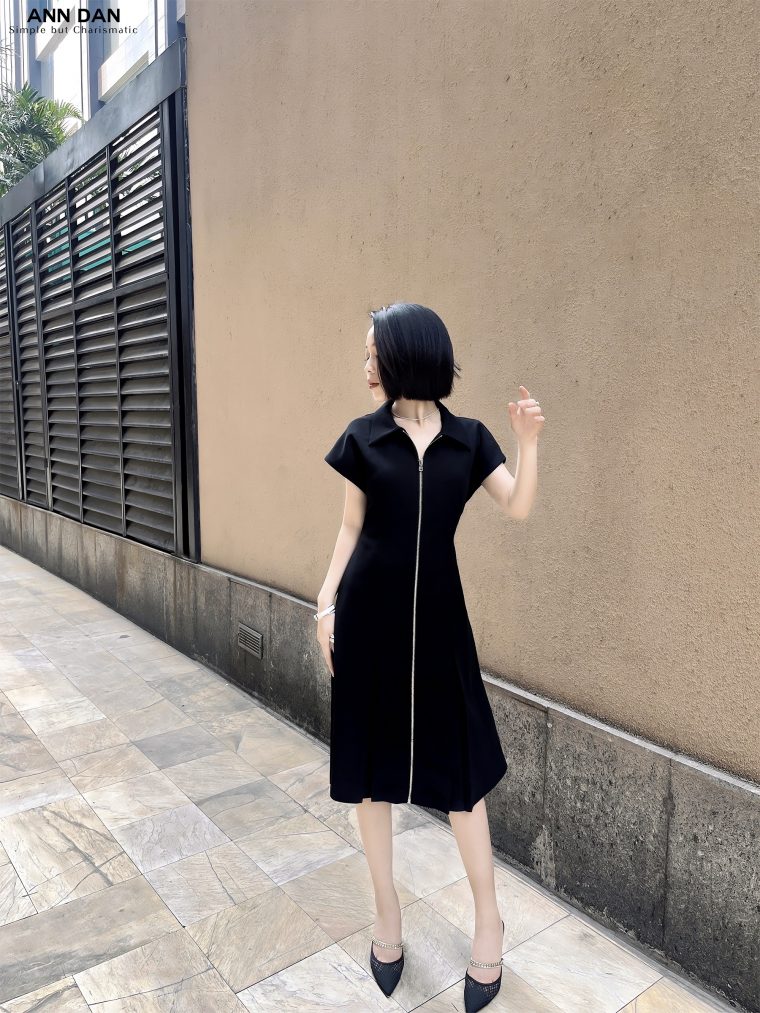 Đầm tuyết mưa khoá bạc – Đen 1