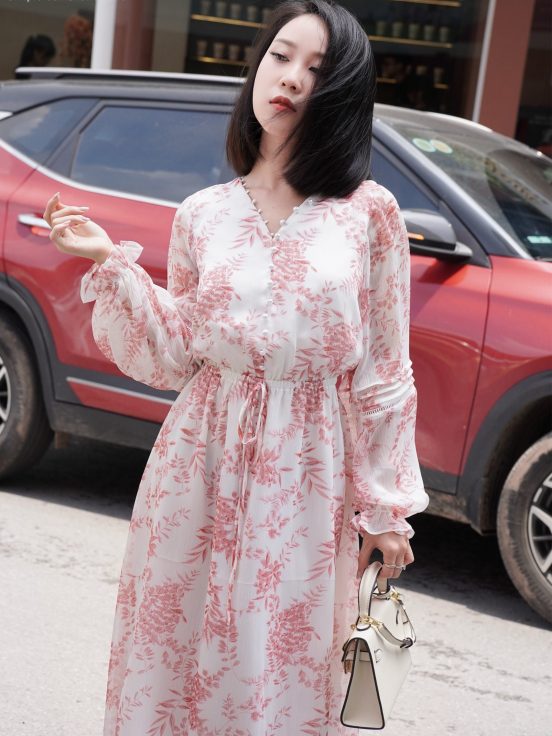 Đầm lụa tơ xước