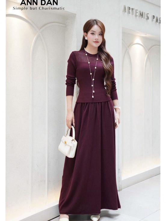 set mongtoghi lưới chân váy dài đỏ