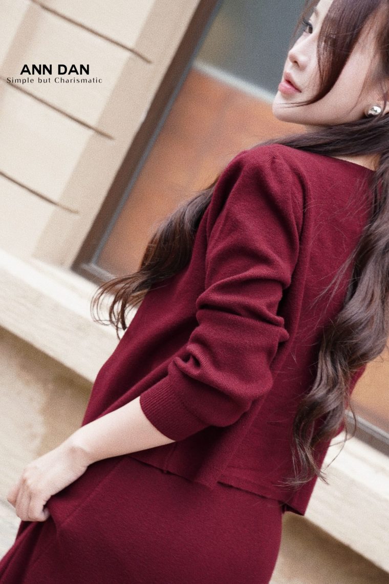 Set áo len hoa nổi