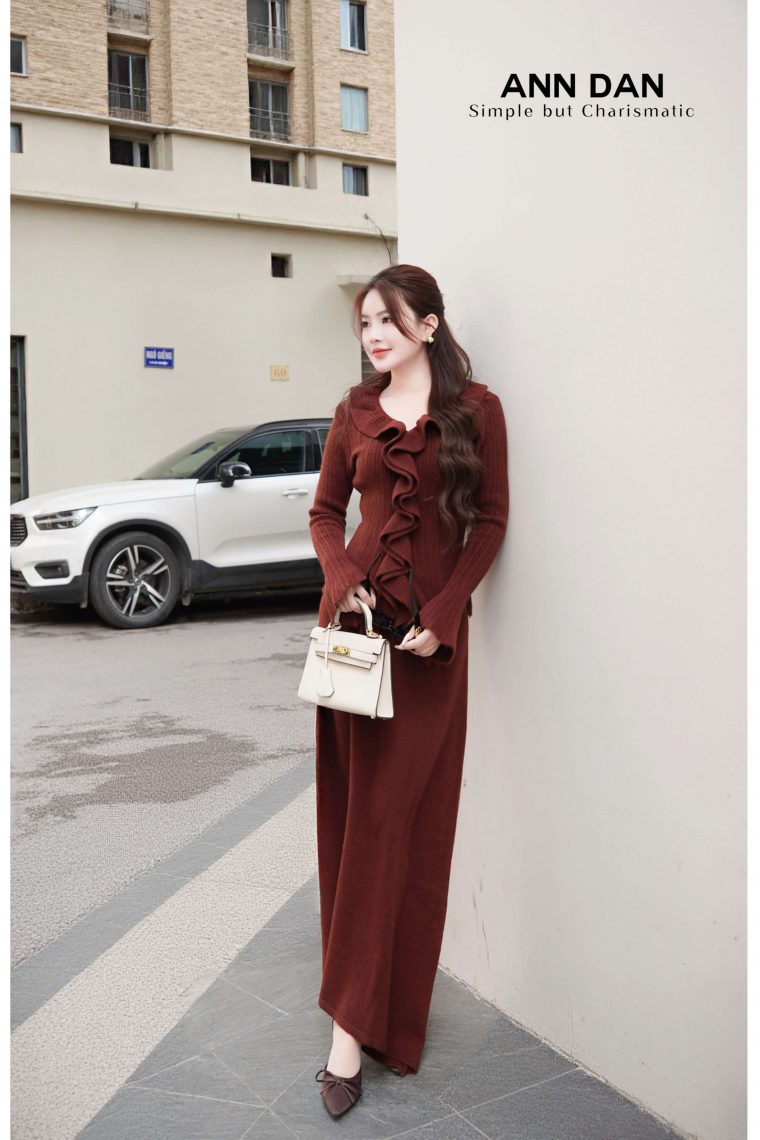 Set len áo viền bèo