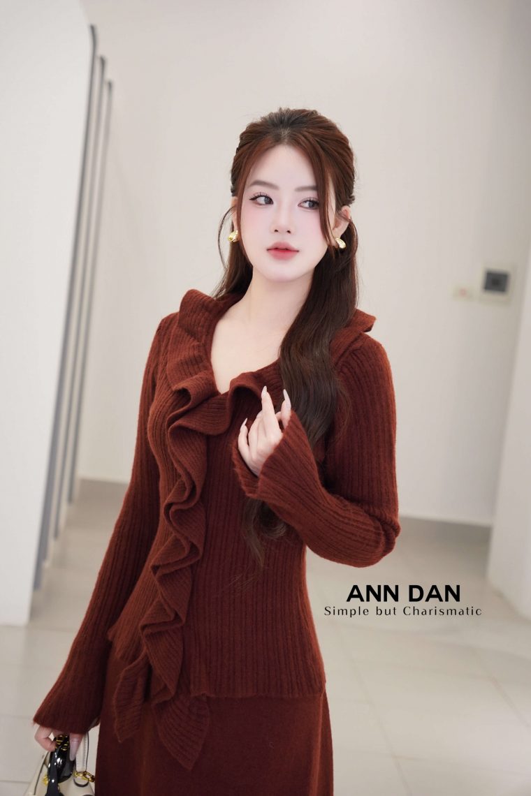 Set len áo viền bèo