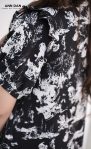 Đầm silk Nhật loang – Đen ư