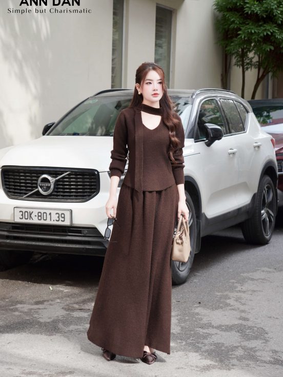 Set len áo nơ cổ