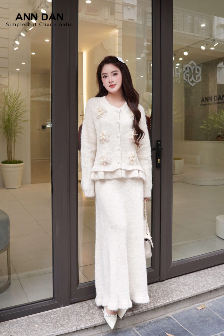 Set len hoa nổi viền bèo