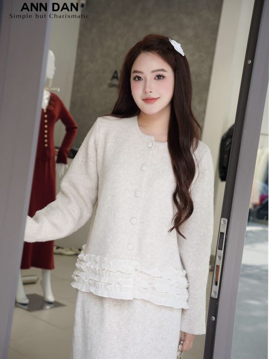 Set len áo bèo 3 tầng