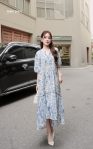 Đầm silk Nhật cổ tàu đuôi cá 5