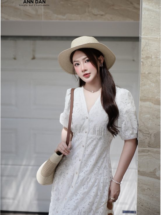 Đầm ren cúc ngọc 1