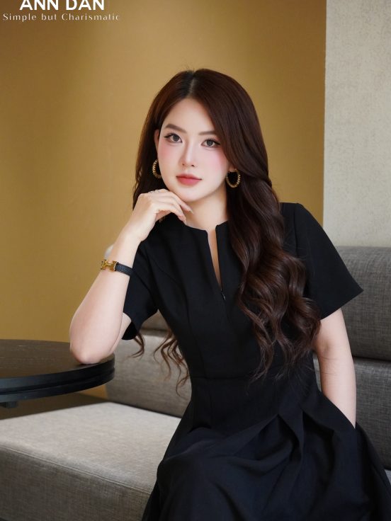 đầm công sở tuyết mưa