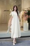 Đầm đũi xước cổ vòng 15