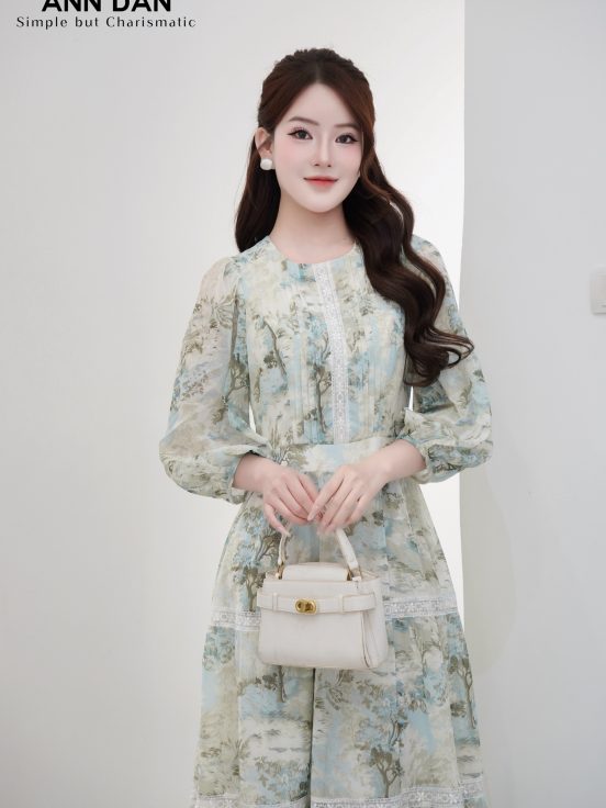 Đầm silk Nhật họa tiết 34