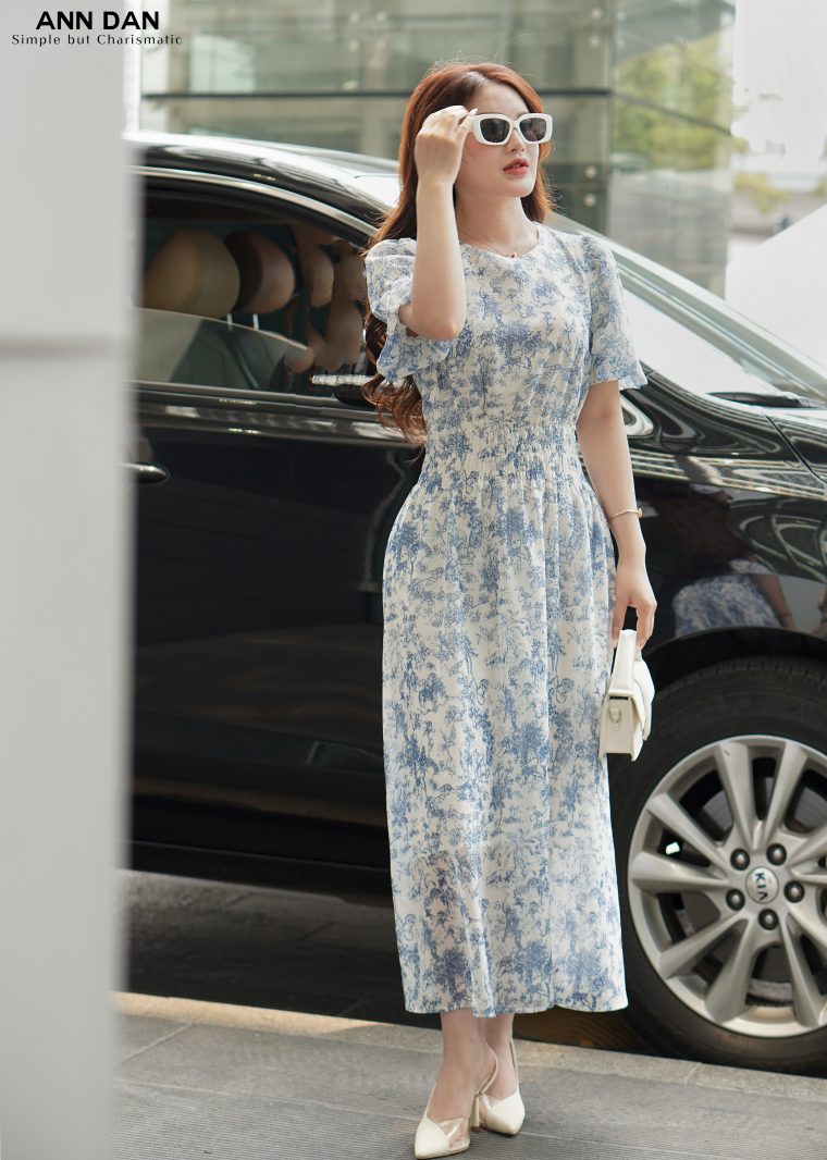 Đầm đi chơi tôn dáng