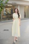 Đầm đũi xước cổ vòng 1