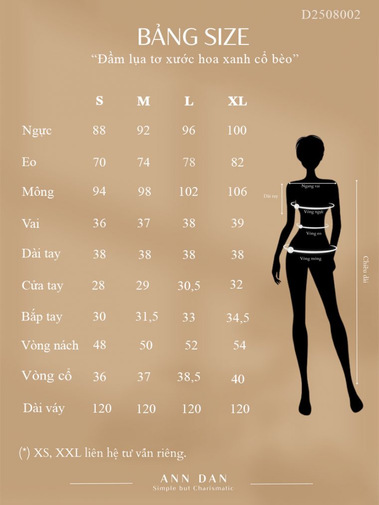 Đầm lụa tơ xước hoa xanh cổ bèo1