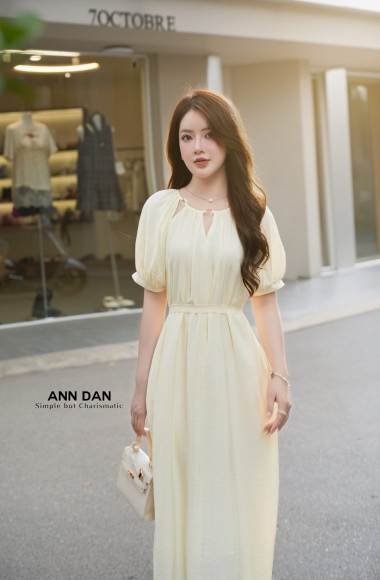 Đầm đũi xước cổ vòng 1 2