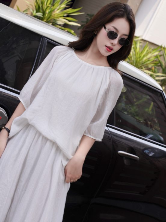 Set tơ tay lỡ - Trắng qư