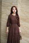 Đầm tole nâu 1