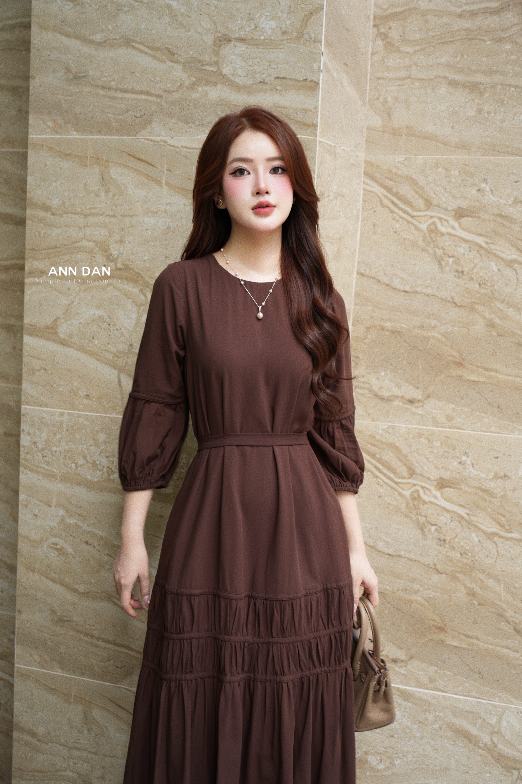 Đầm tole nâu