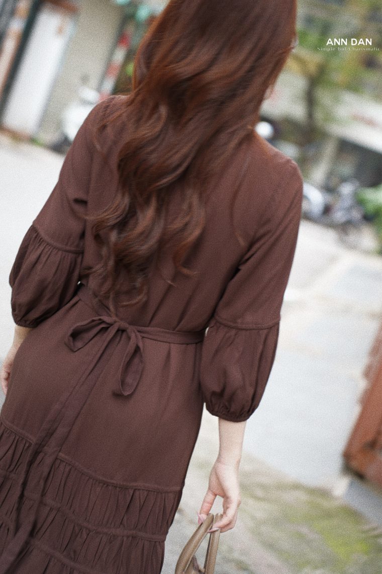Đầm tole nâu e