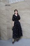 Boy thêu đen cổ tim bèo - XL ư