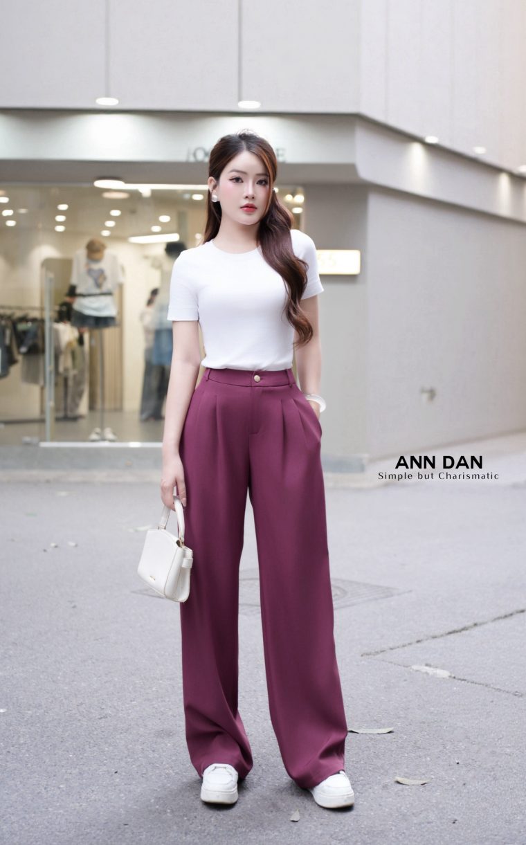 Quần xước Ý công sở