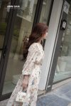 Đầm silk hoa vàng 3 dây sf