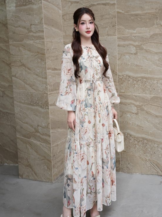 Silk hoa vàng 3 dây - L