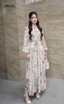 Silk hoa vàng 3 dây - L