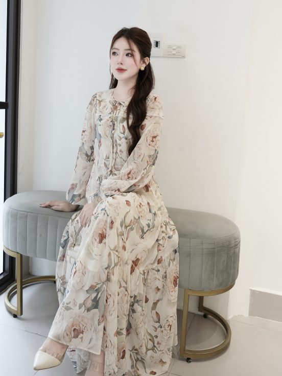 Silk hoa vàng 3 dây - M