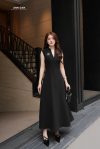 Đầm tuyết mưa đen cổ tim 21