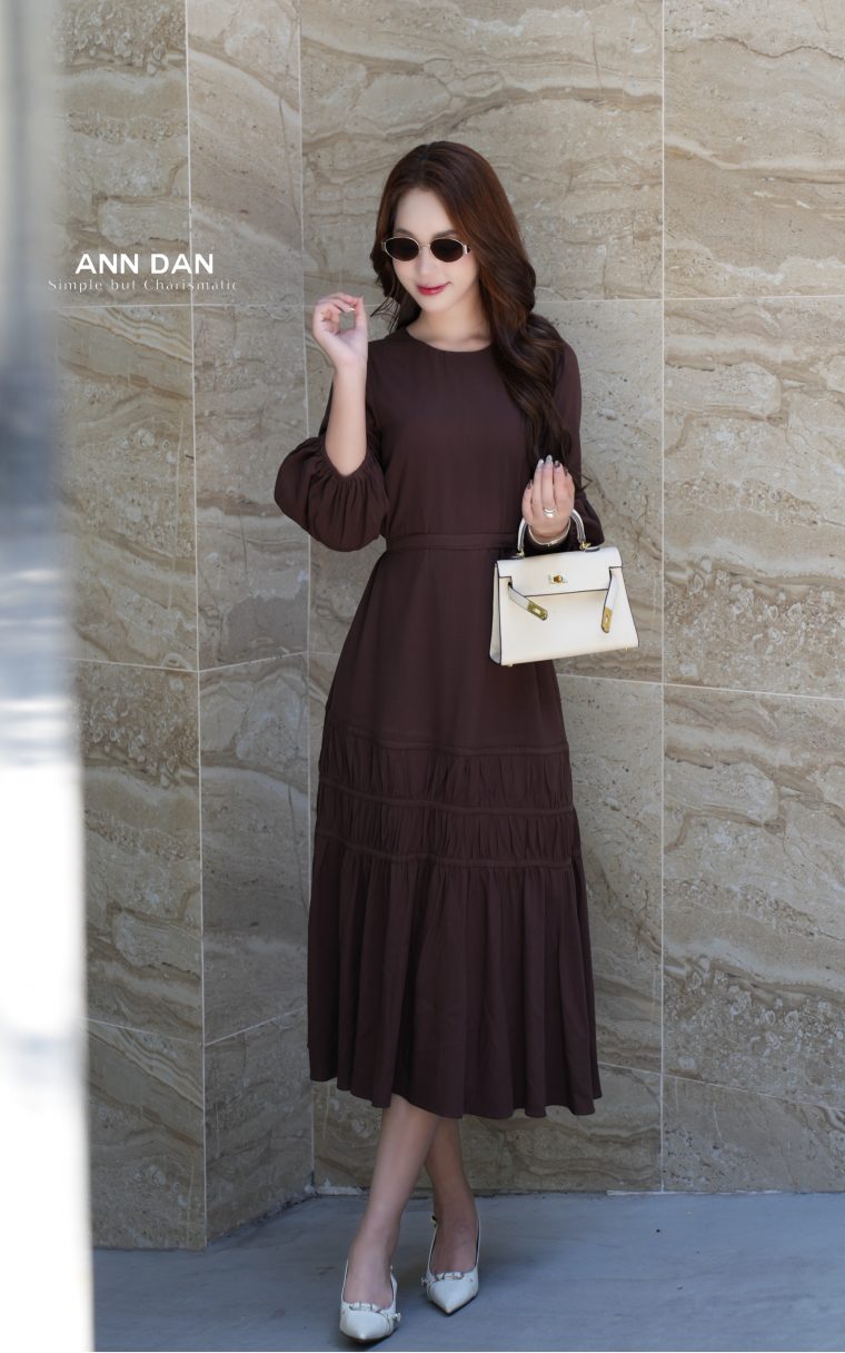 Đầm tole nâu