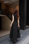 Đầm tuyết mưa đen cổ tim ư2