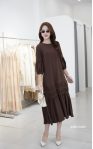 Đầm tole nâu 6