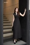 Đầm tuyết mưa đen cổ tim ư
