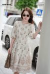 Đầm đũi Hàn in hoa cúc bọc - XS